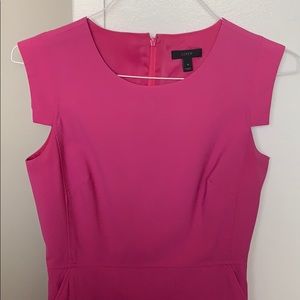 J. Crew pink résumé dress in stretch wool - size 4